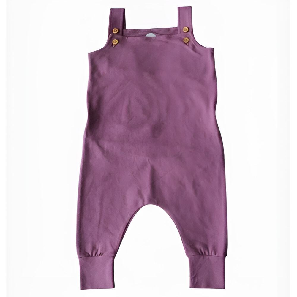 Elephant Moon Baby Girls Organic Cotton Button Back Dungaree One‎ Piece 6-12M
